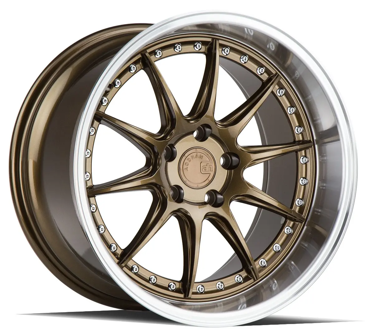 Aodhan Wheels 19" Ds07 Bronze W/Machined Lip (Pair) 1