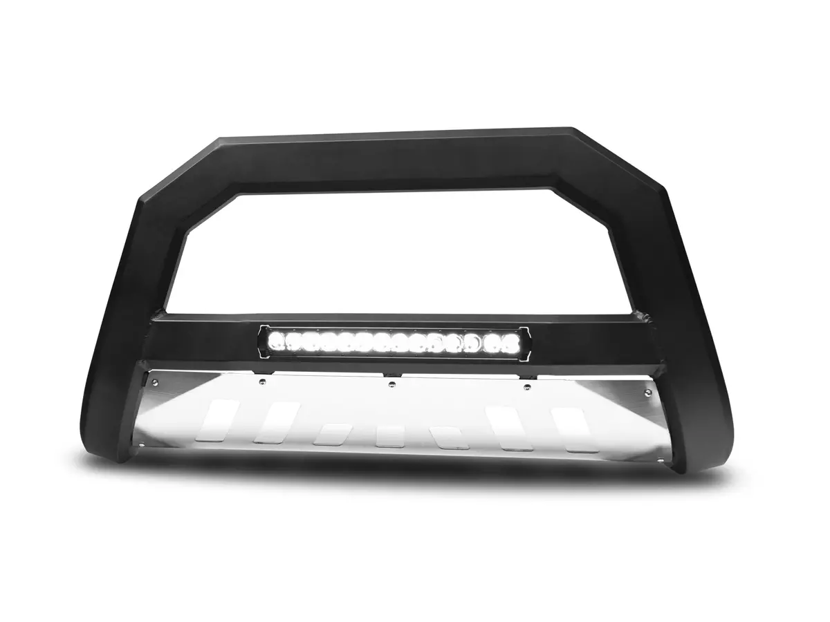 Armordillo 1998-2012 Ford Ranger Ar Bull Bar W/Led - Matte Black W/ Aluminum Skid Plate 2