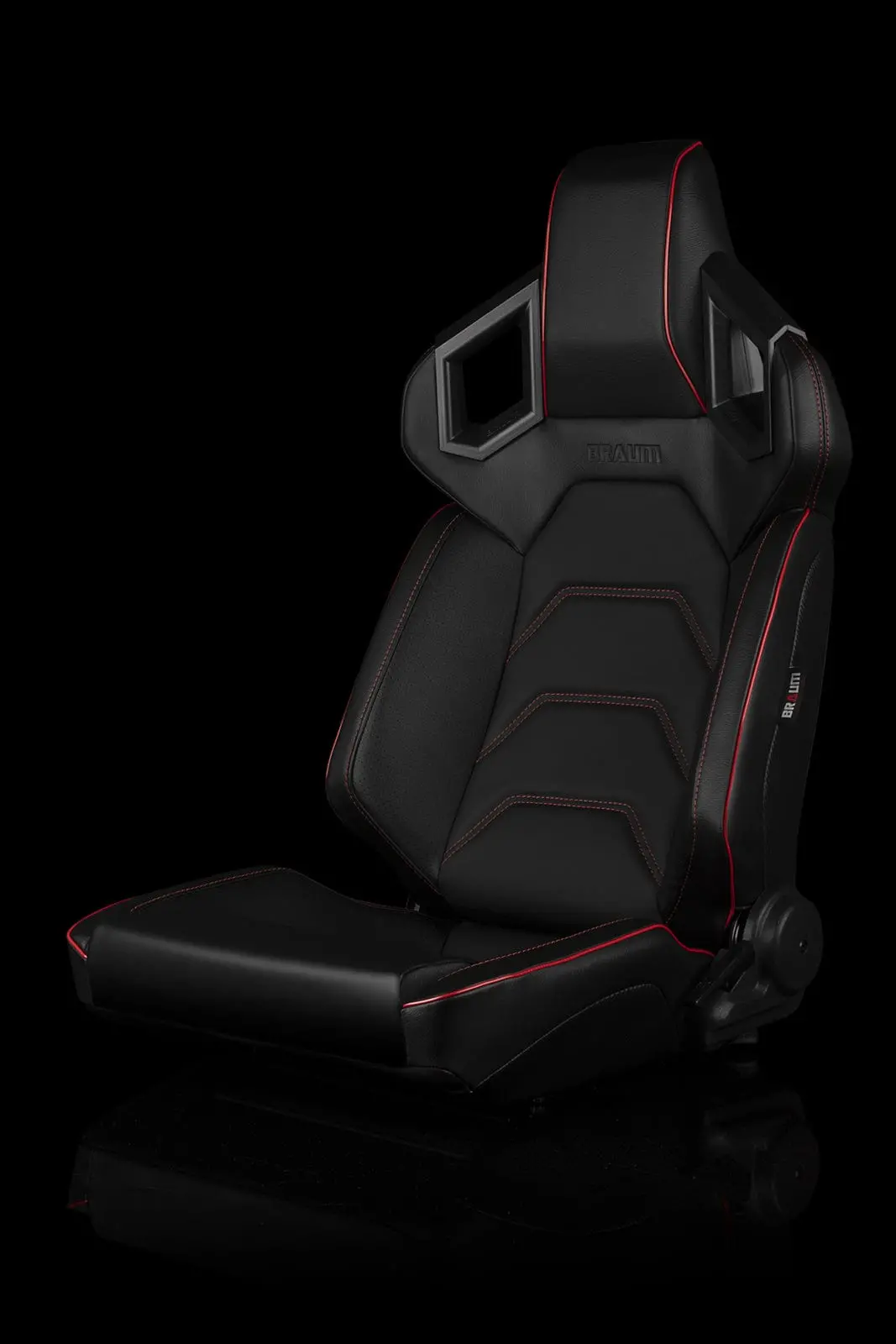 Alpha-X Series Racing Seats (Red Stitching | Low Base Version) – Pair 1