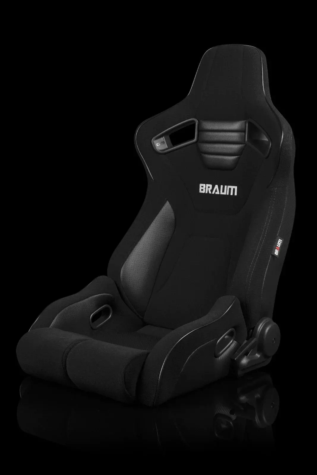 Elite-R Series Sport Seats - Black Jacquard (Black Stitching / Black Piping) 1