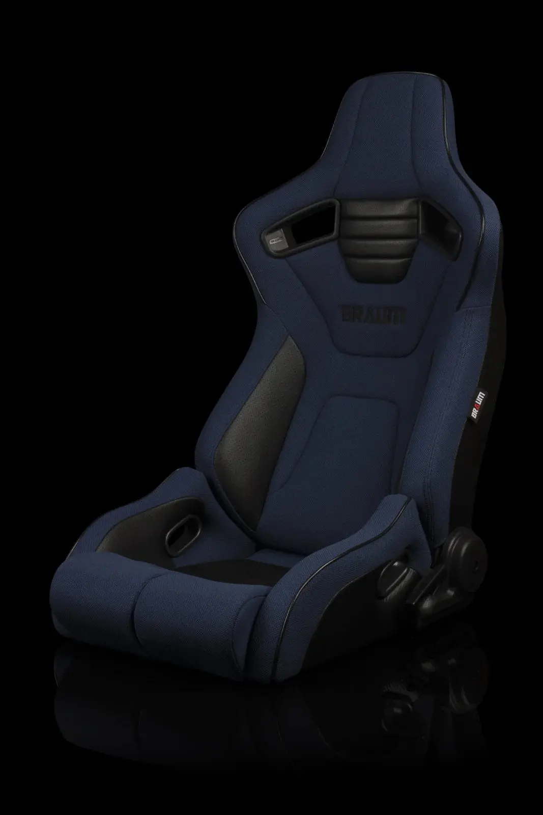 Elite-R Series Sport Seats - Blue Jacquard (Black Stitching / Black Piping) 1