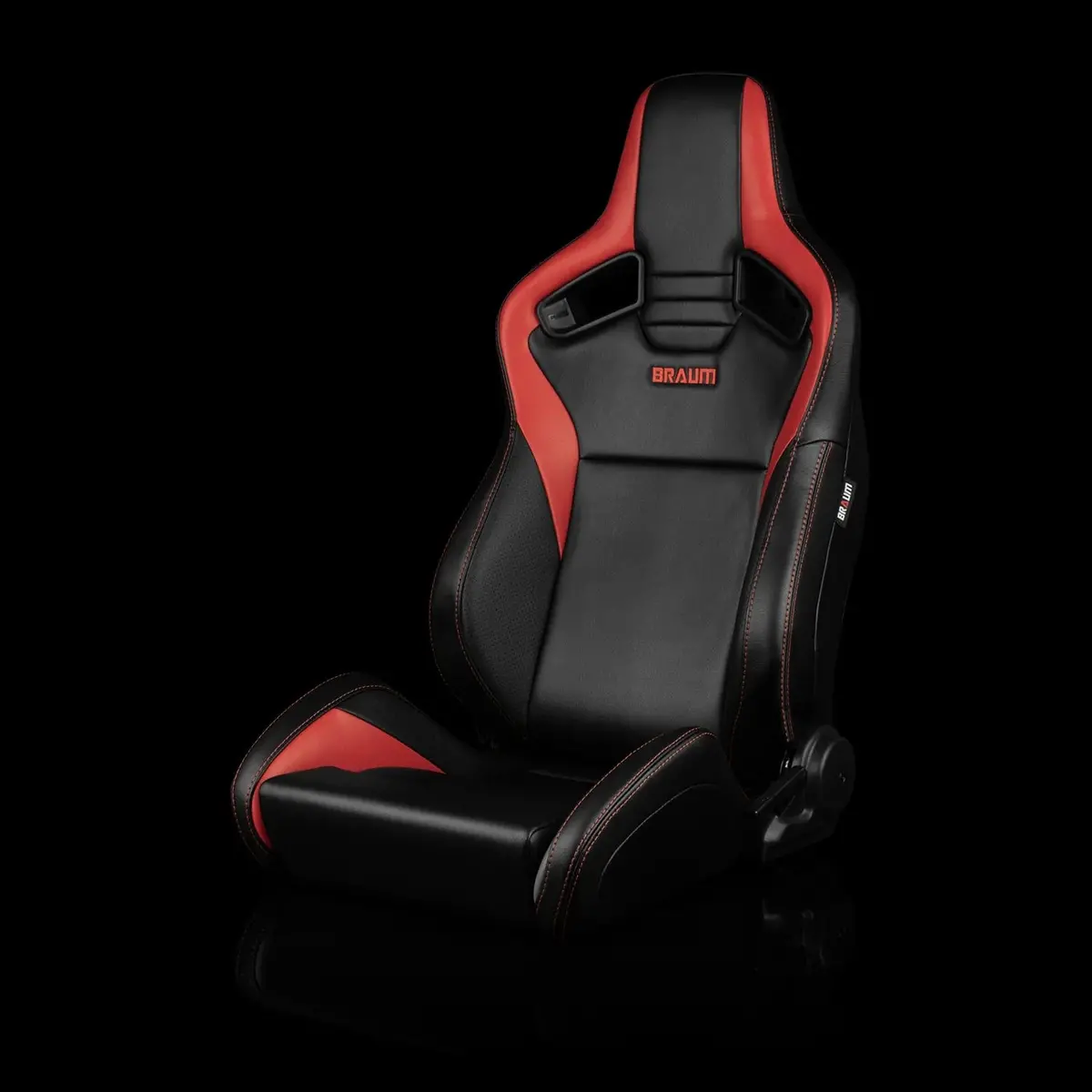 Elite V2 Series Sport Seats - Black & Red 1
