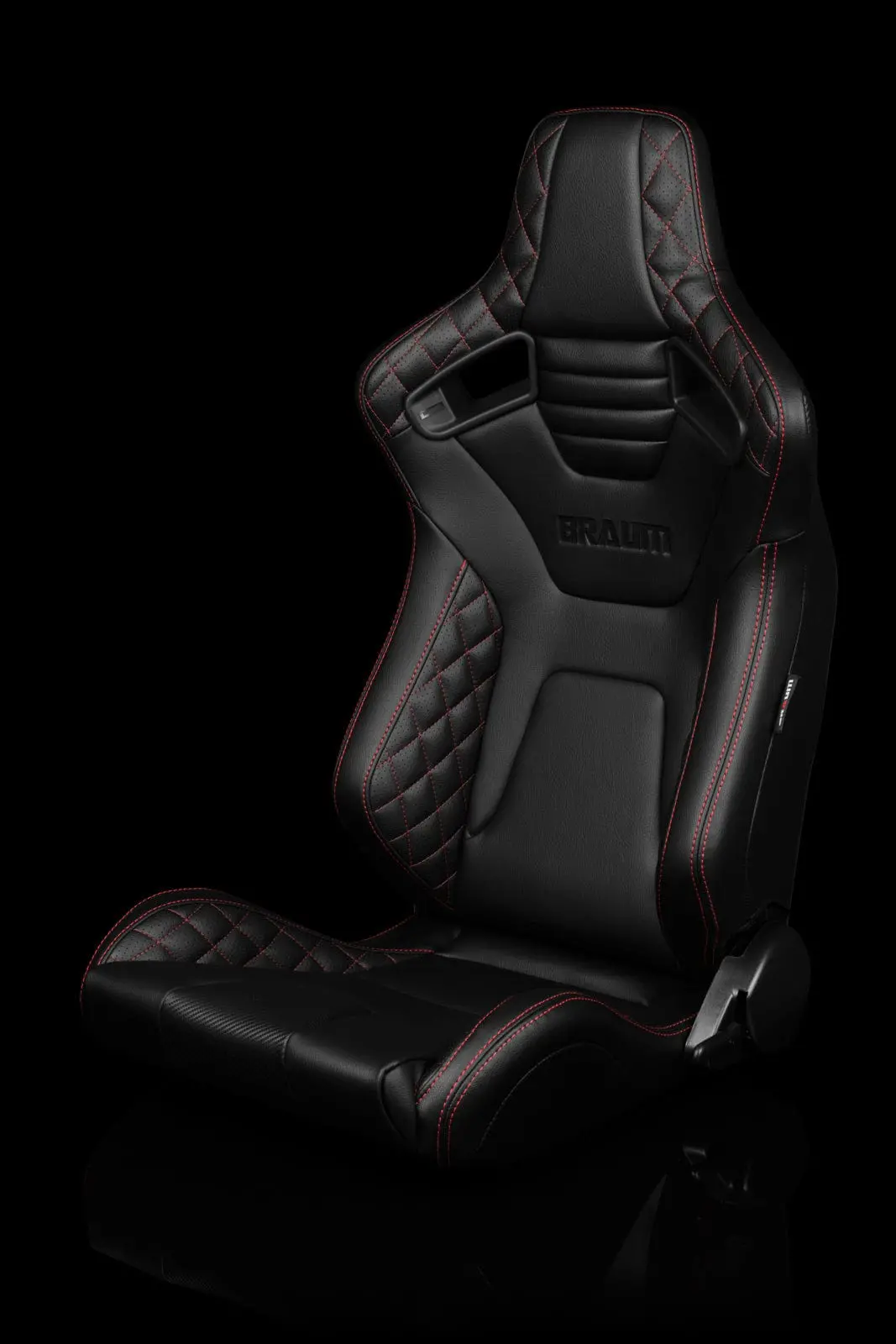 Elite-X Series Racing Seats ( Diamond Ed. | Red Stitching ) – Pair 1