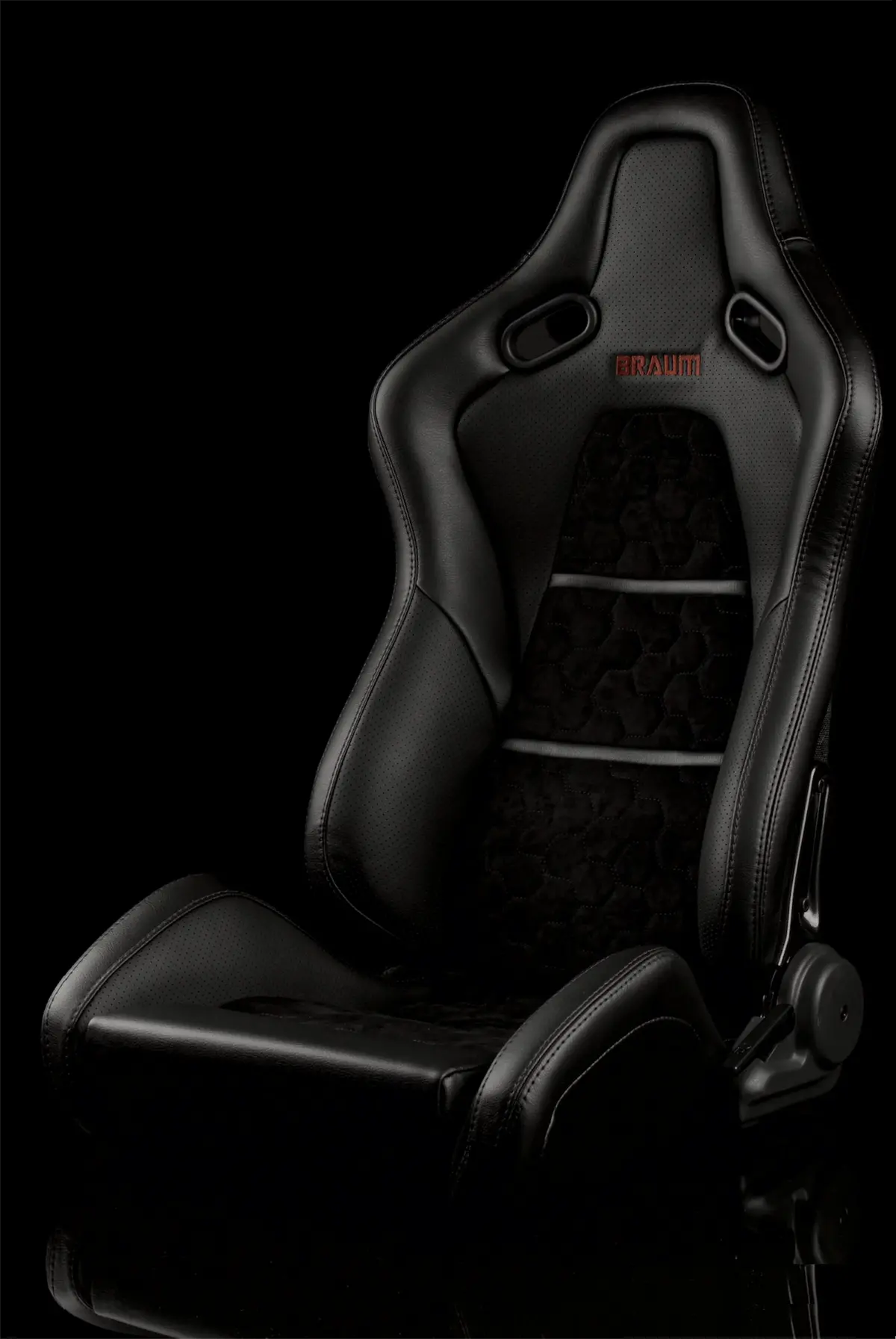 Falcon-S Composite Carbon Fiber Honeycomb Shell Reclining Seats - Black Alcantara Inserts 1