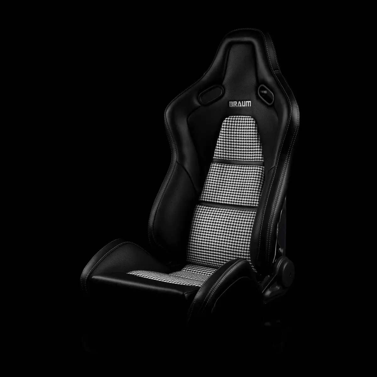 Falcon-S Composite Carbon Fiber Honeycomb Shell Reclining Seats - Houndstooth Inserts 1