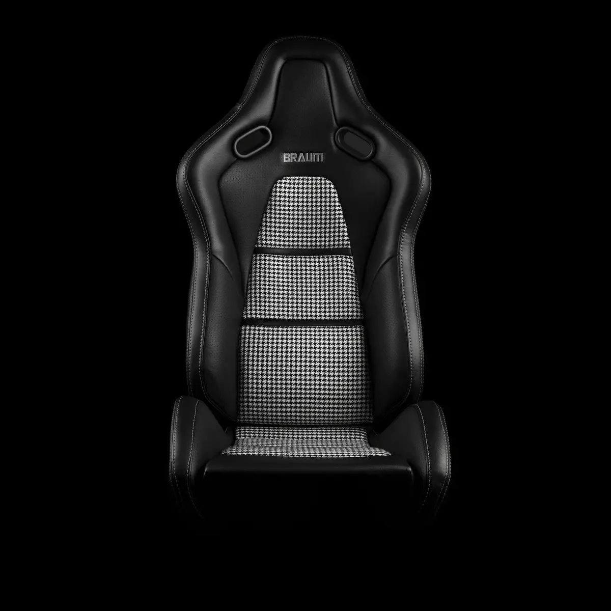 Falcon-S Composite Carbon Fiber Honeycomb Shell Reclining Seats - Houndstooth Inserts 2