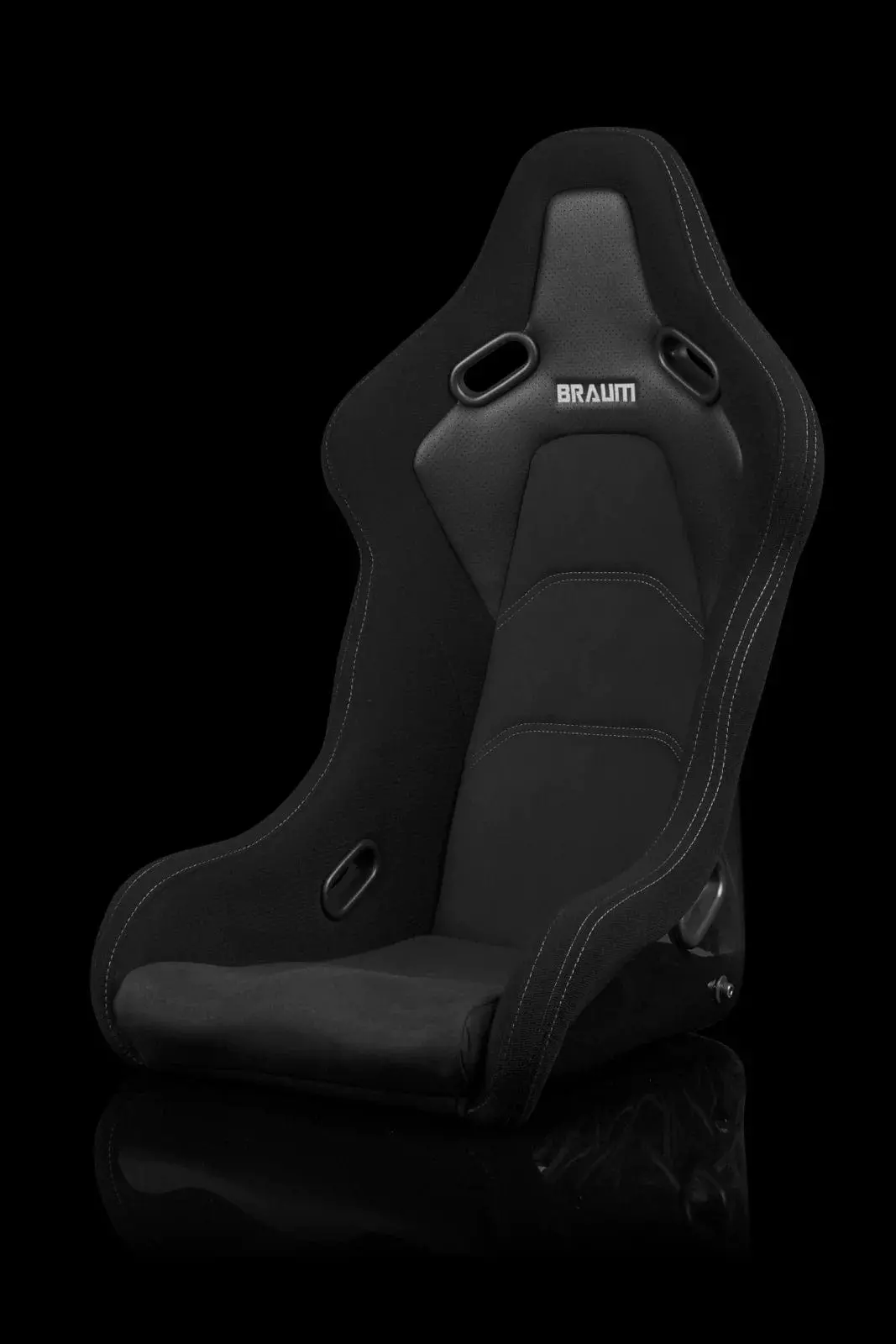 Falcon-S Composite Frp Bucket Seat - Black Jacquard Grey Stitching 1