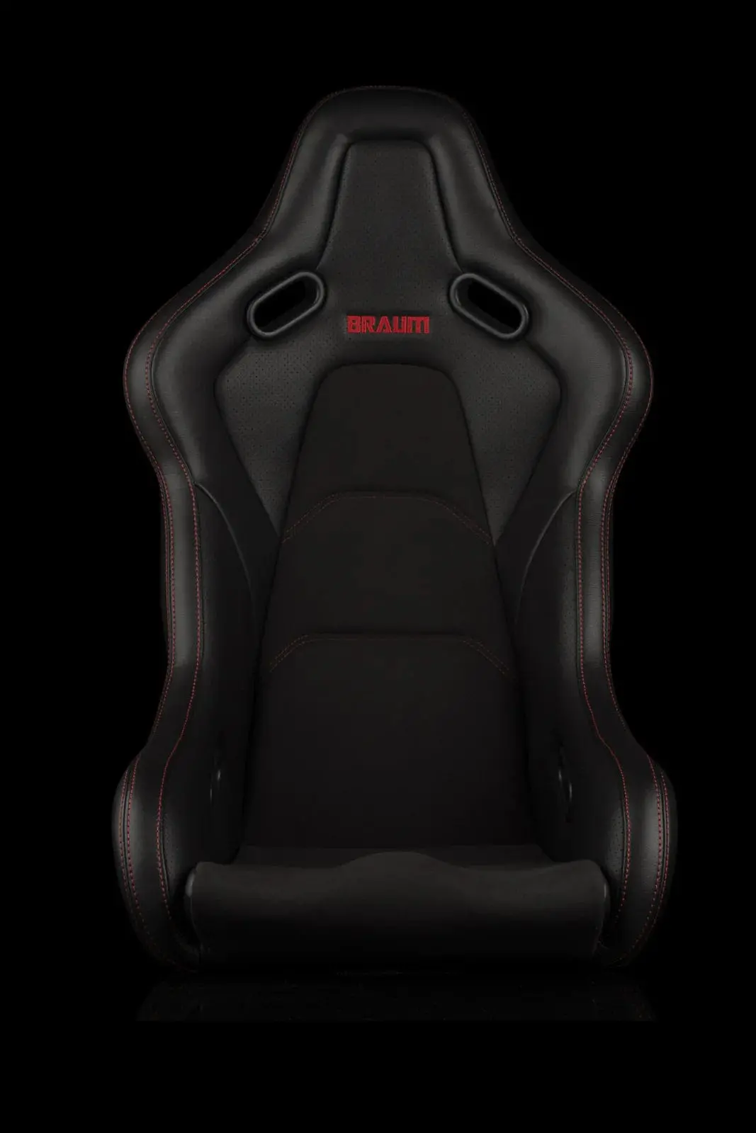Falcon-S Composite Frp Reclining Seats - Black W/ Red Stitching 2