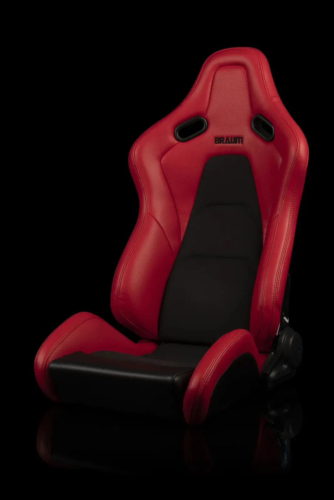 Falcon-S Composite Frp Reclining Seats - Red W/ Black Stitching 1