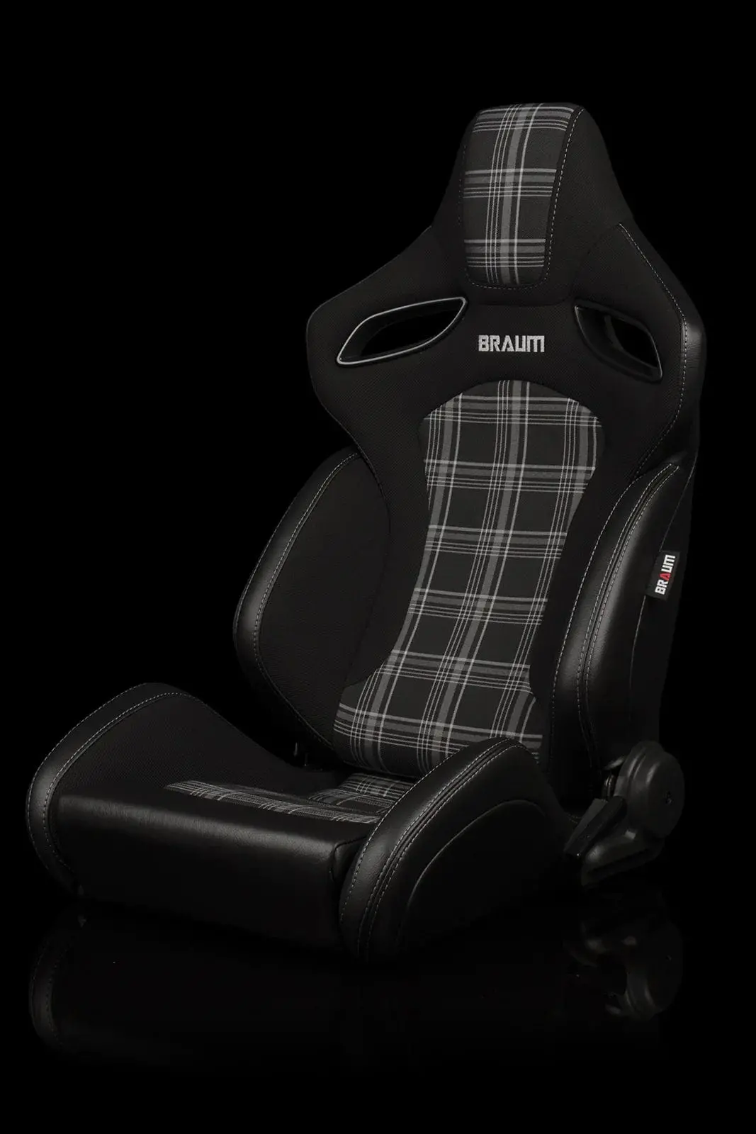 Orue S Series Sport Seats - Grey Plaid Fabric 1