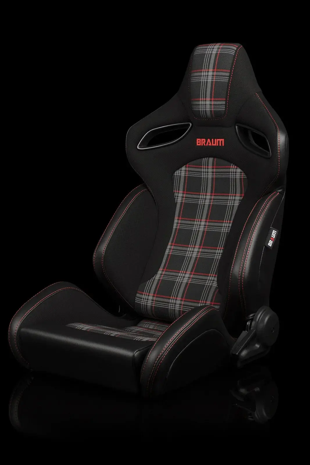Orue S Series Sport Seats - Red Plaid Fabric 1