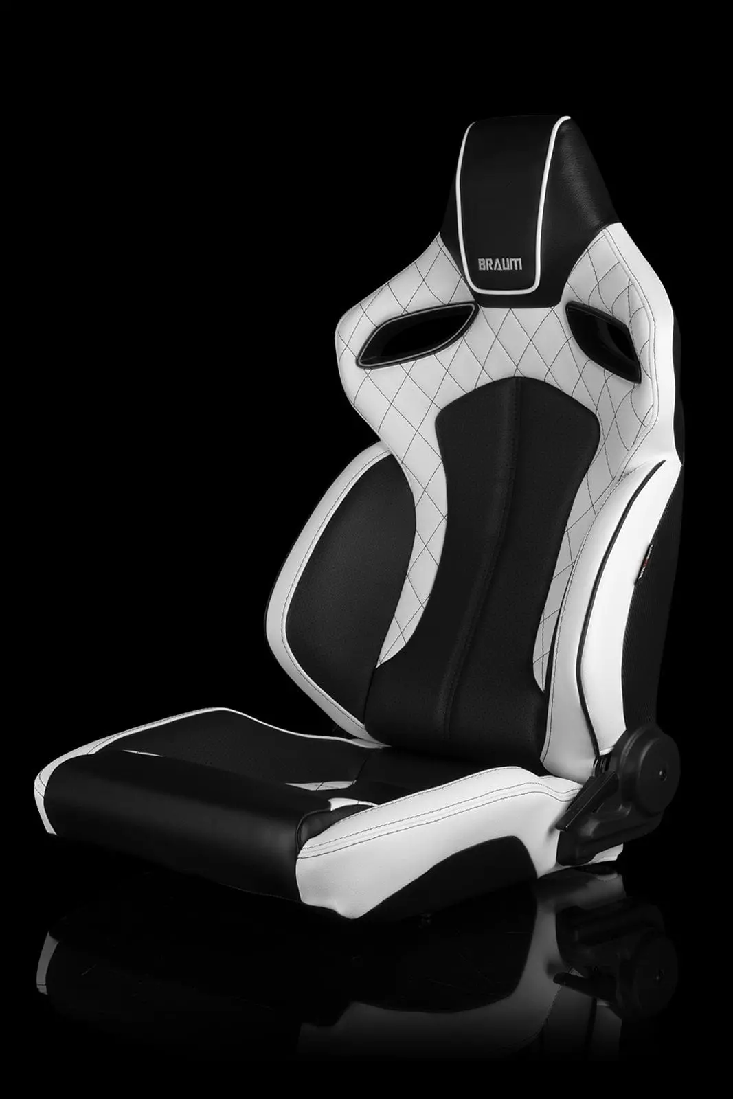 Orue Series Racing Seats (Diamond Ed. | White Leatherette) – Pair 1