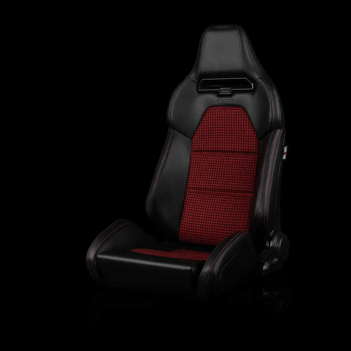 Viper X Series Sport Seats - Black / Red Houndstooth 1