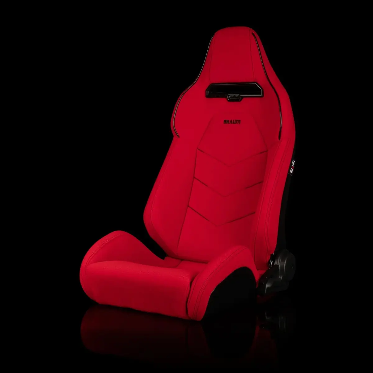 Viper X Series Sport Seats - Red Jacquard / Black Piping 1