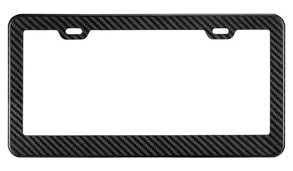 Real Carbon Fiber License Plate Frame 1