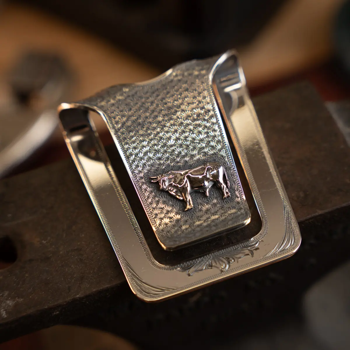 King Ranch X Clint Orms Bull Money Clip 1