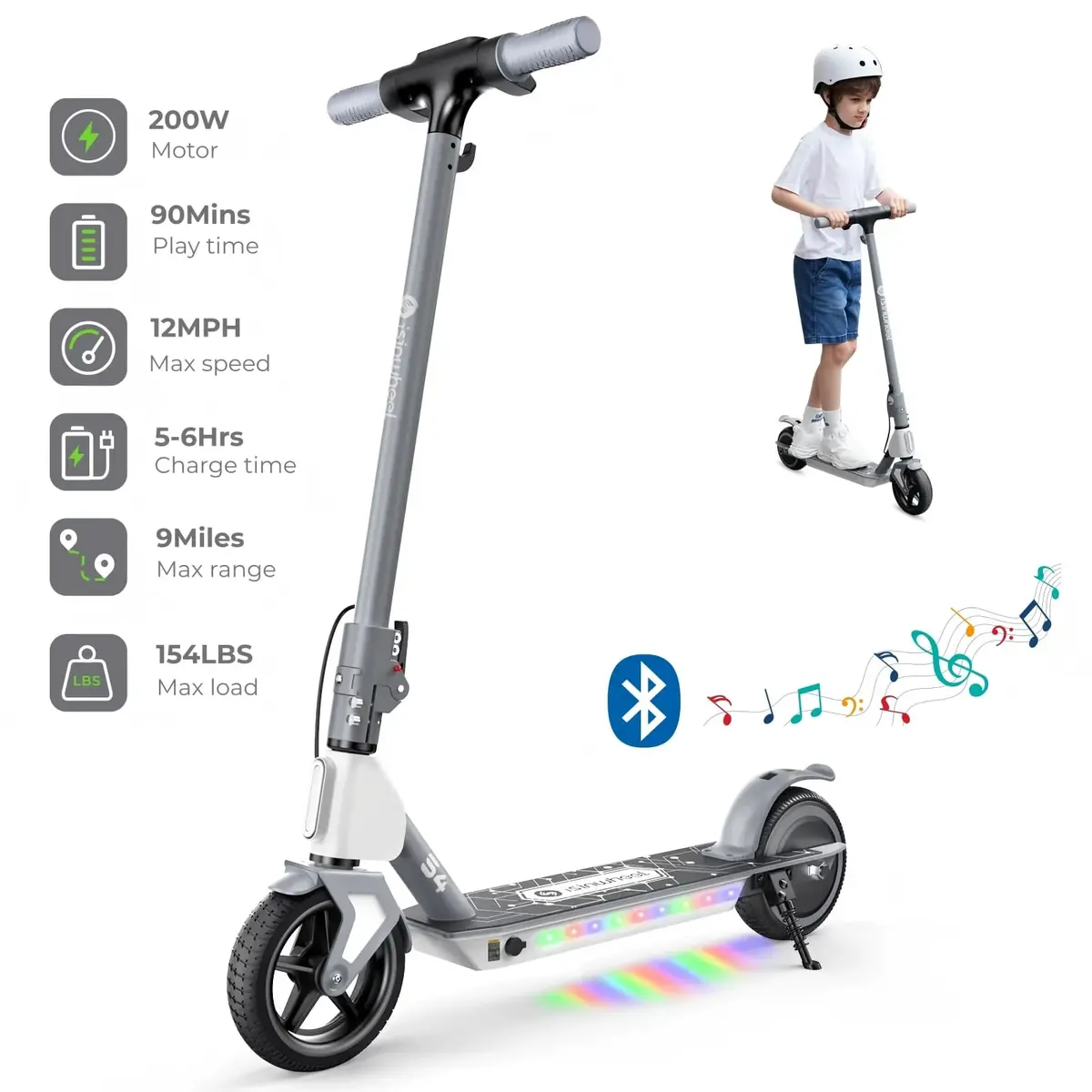 Isinwheel S4 Electric Scooter For Kids Ages 6-14 1