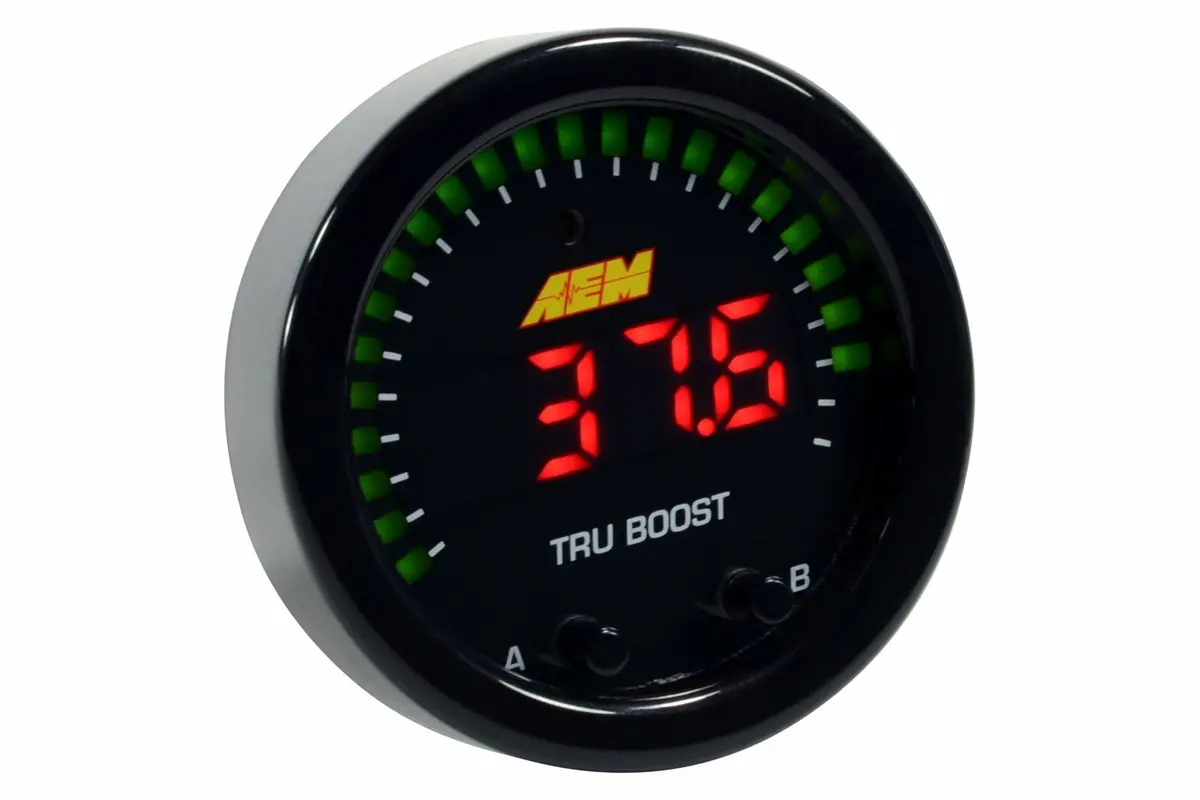 Aem X-Series Tru-Boost Controller Gauge W/Solenoid 80Psi Internal Map Sensor 1