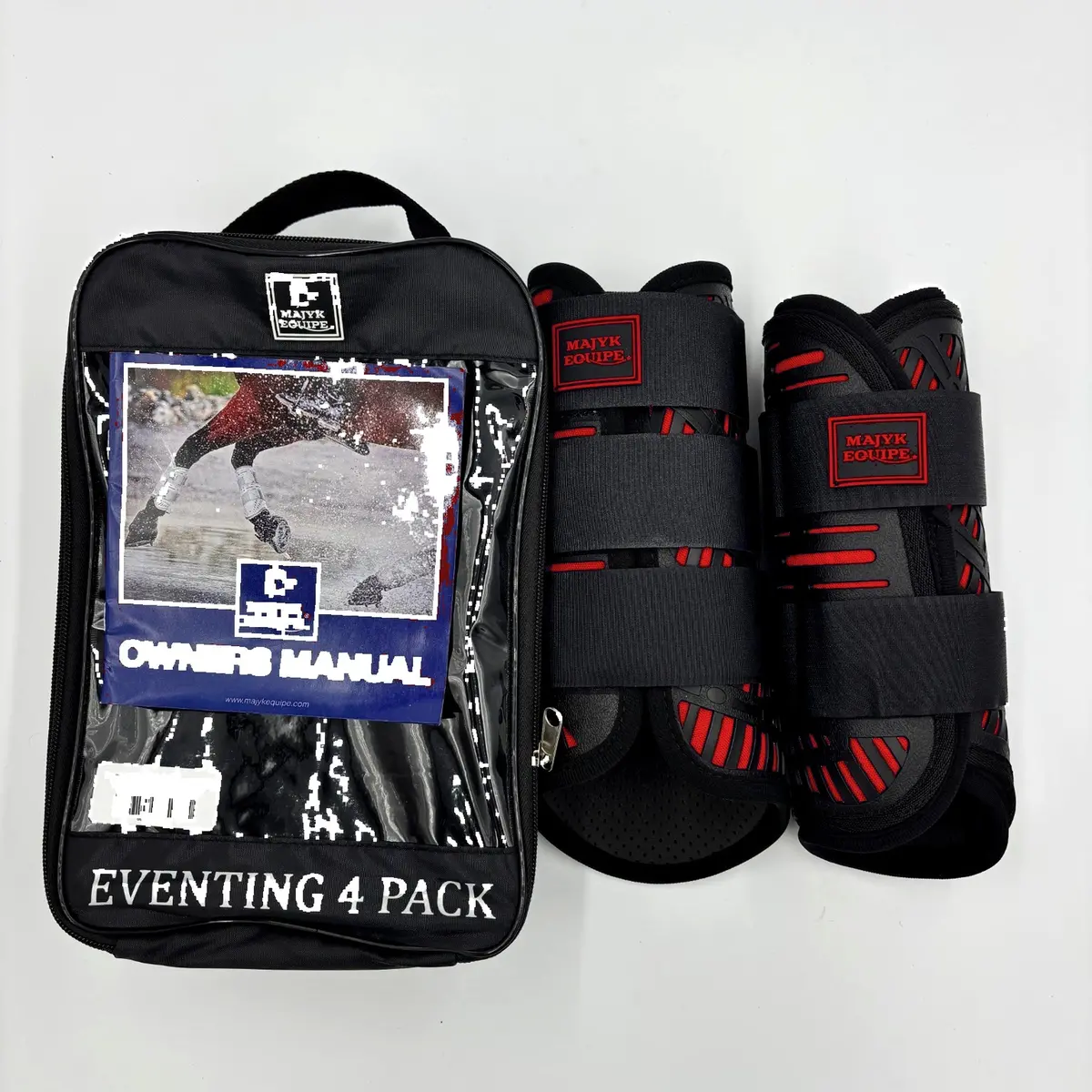 Xc Elite Front And Hind Set In Black/Red 1