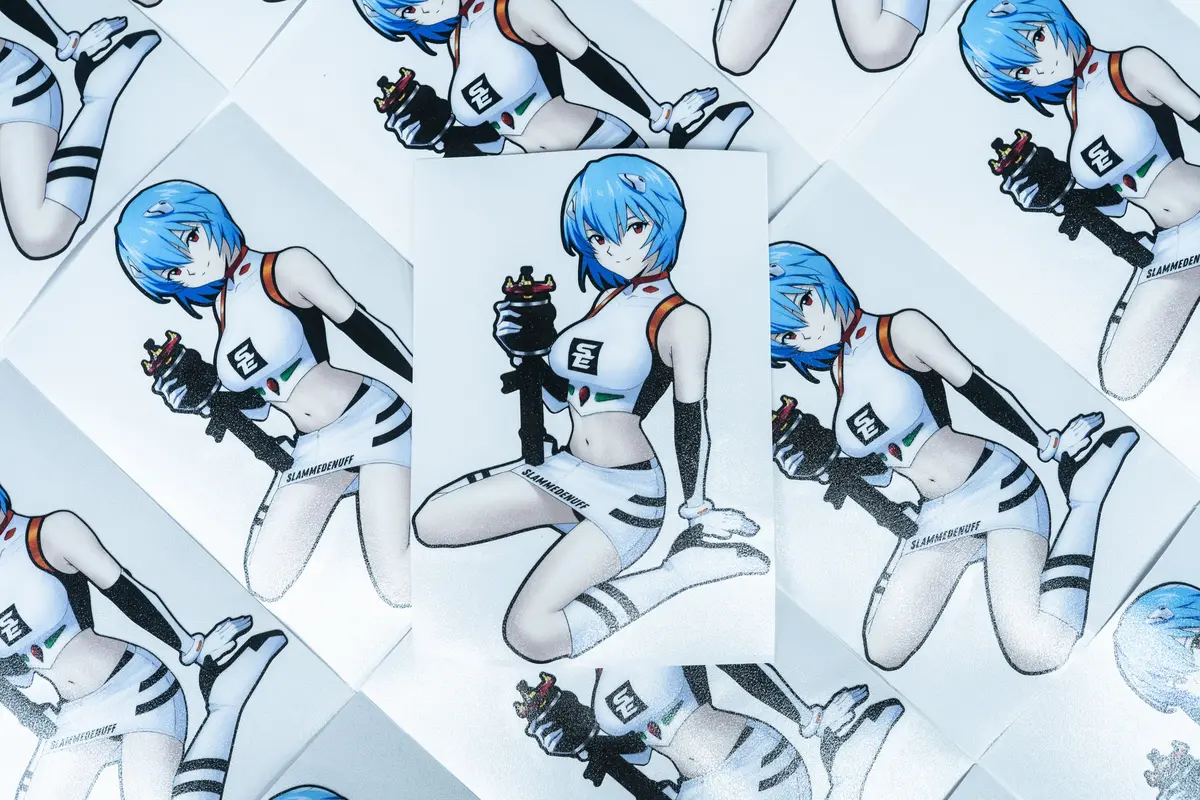 Anime With Bags Sticker 1