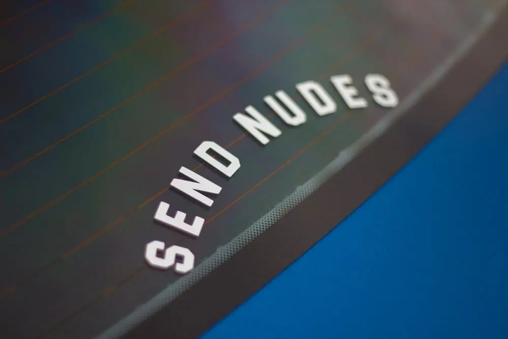 Send Nudes Arched Decal 1