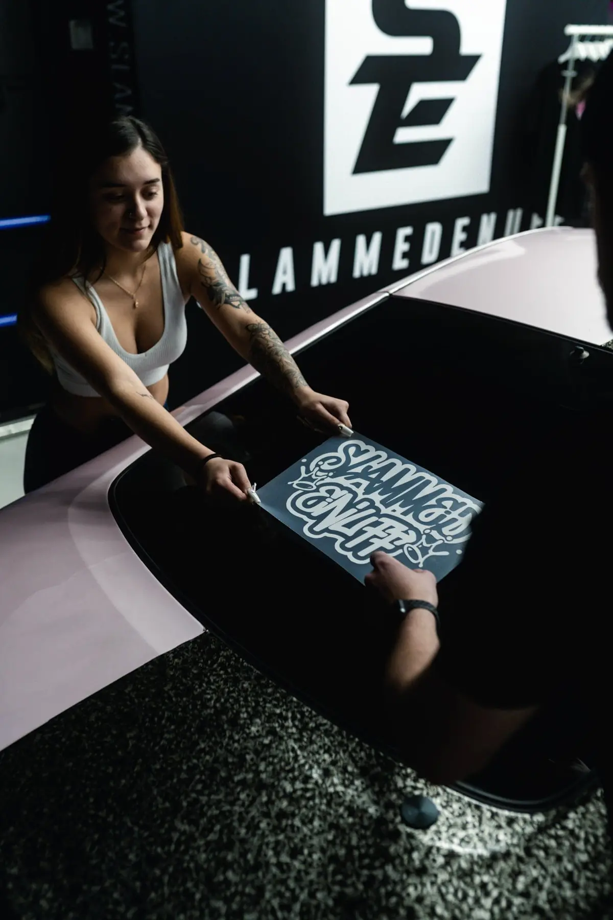 Slammedenuff Rear Graffiti Decal 2
