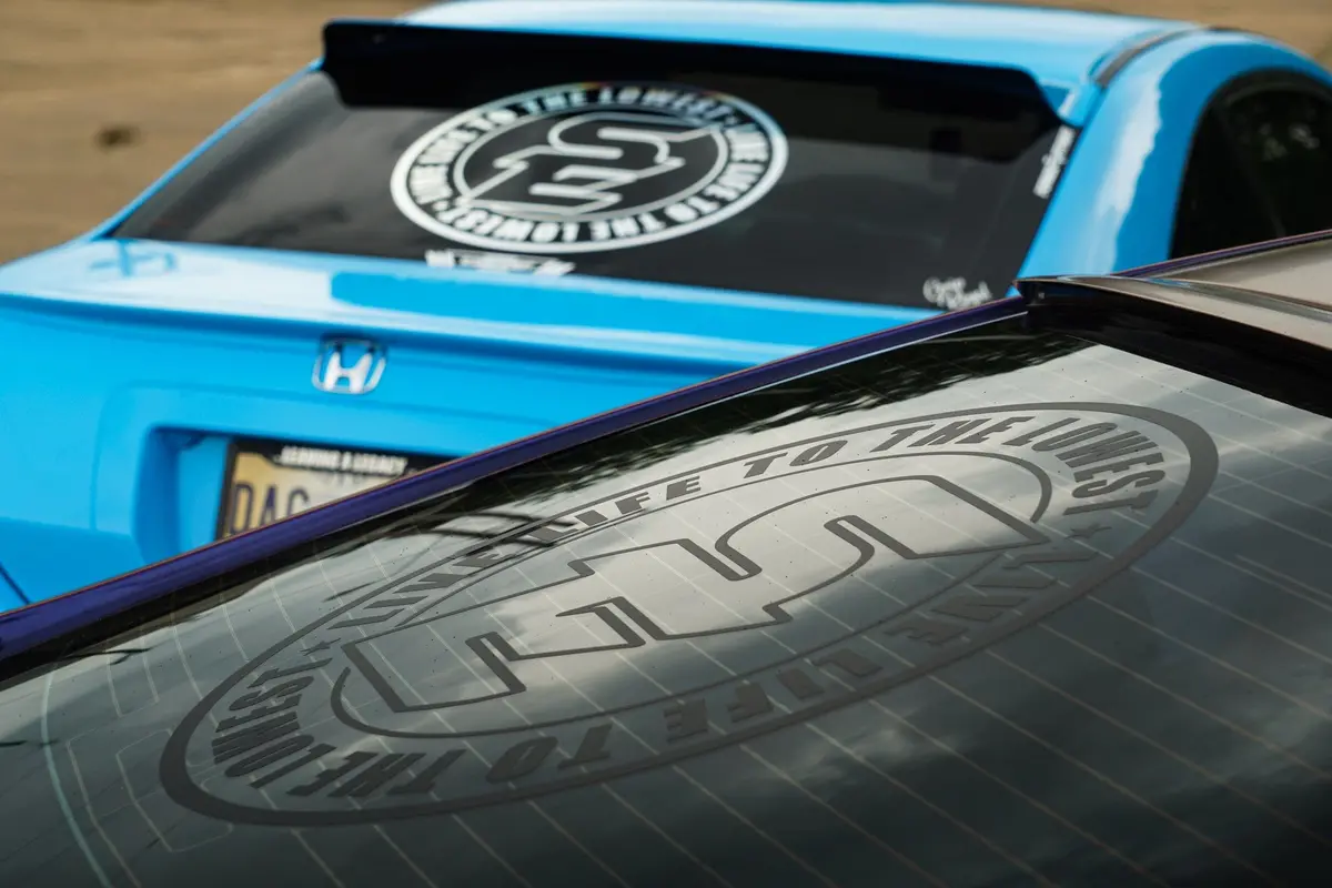 Slammedenuff Round Rear Windshield Decal 1