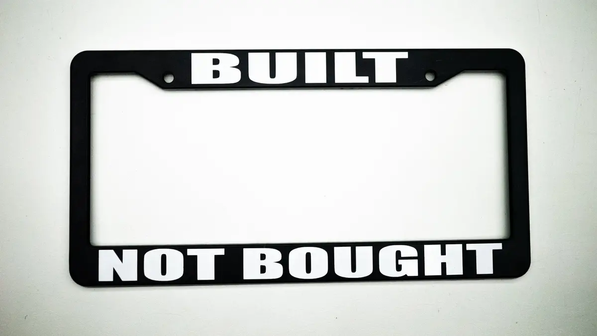 Built Not Bought (Plate Frames) 1
