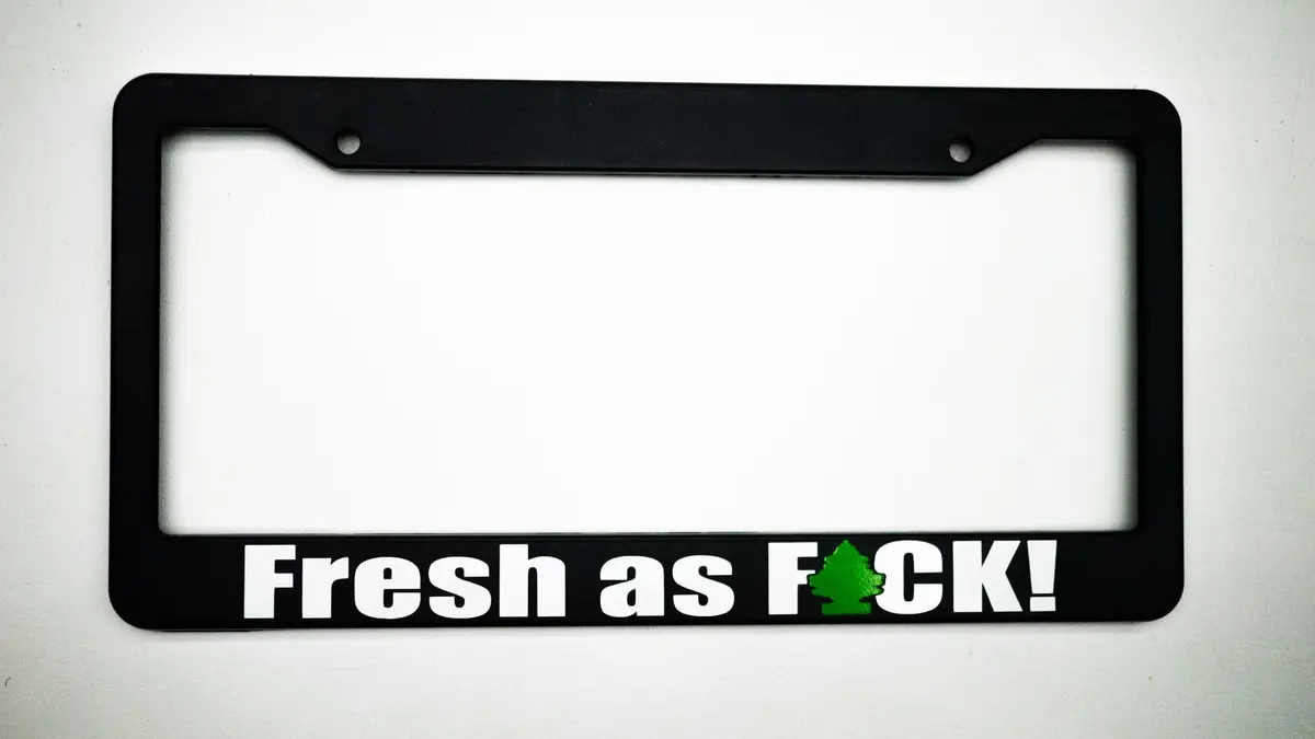 Fresh As F*Ck! Plate Frame 1