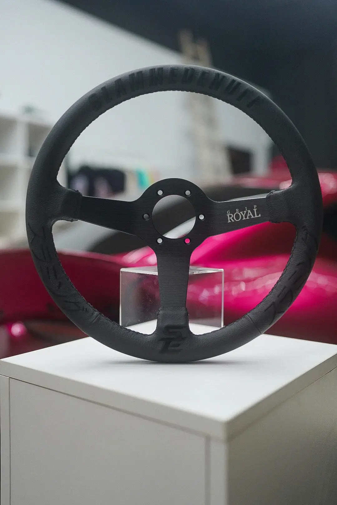 Slammedenuff X Grip Royal V1 Blackout Steering Wheel 1