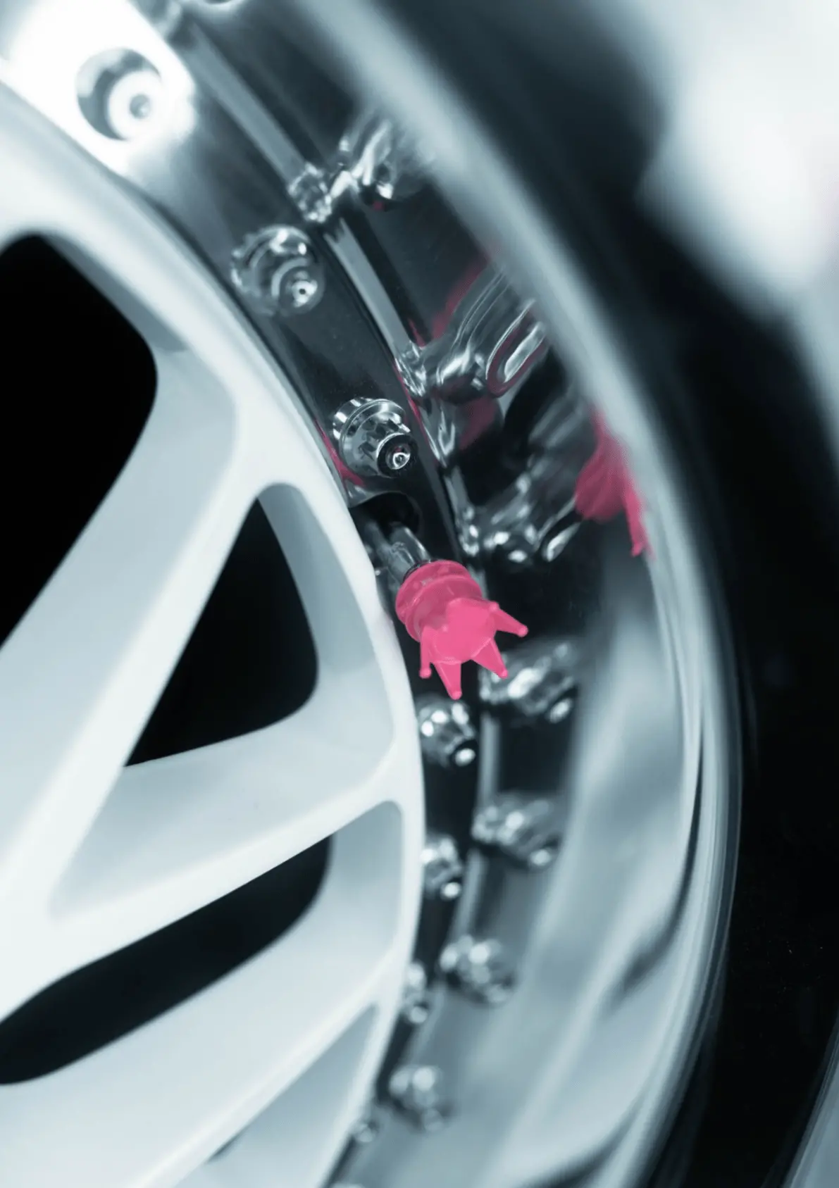 Pink Crown Valve Stem Caps 2