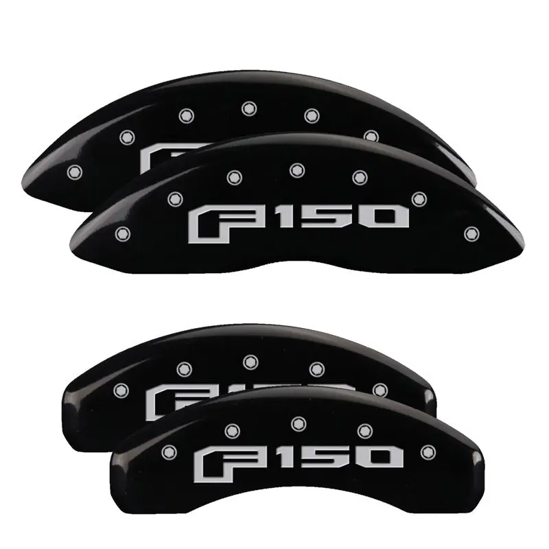 Mgp 4 Caliper Covers Engraved F & R Oval Logo/Ford Black Finish Silver Char 2018 Ford Expedition 1