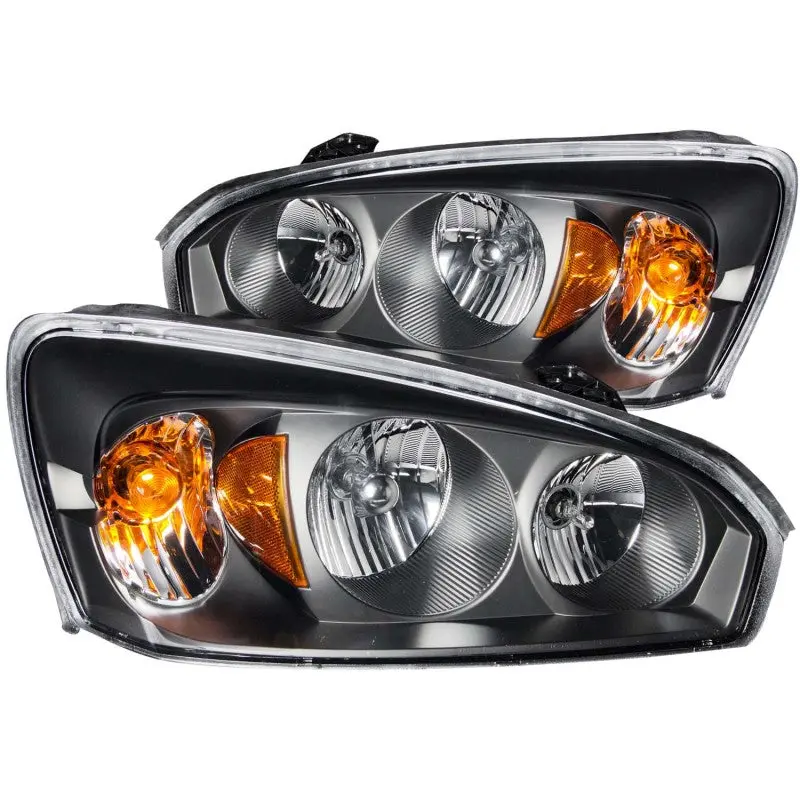 Anzo 2004-2007 Chevrolet Malibu Crystal Headlights Black 1