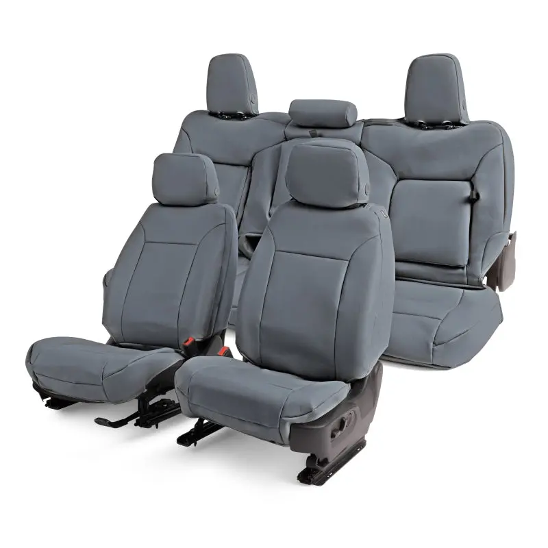 Covercraft Precisionfit Leatherette Seat Covers For 2021–2024 Ford F-150 – Second Row, Medium Grey 1