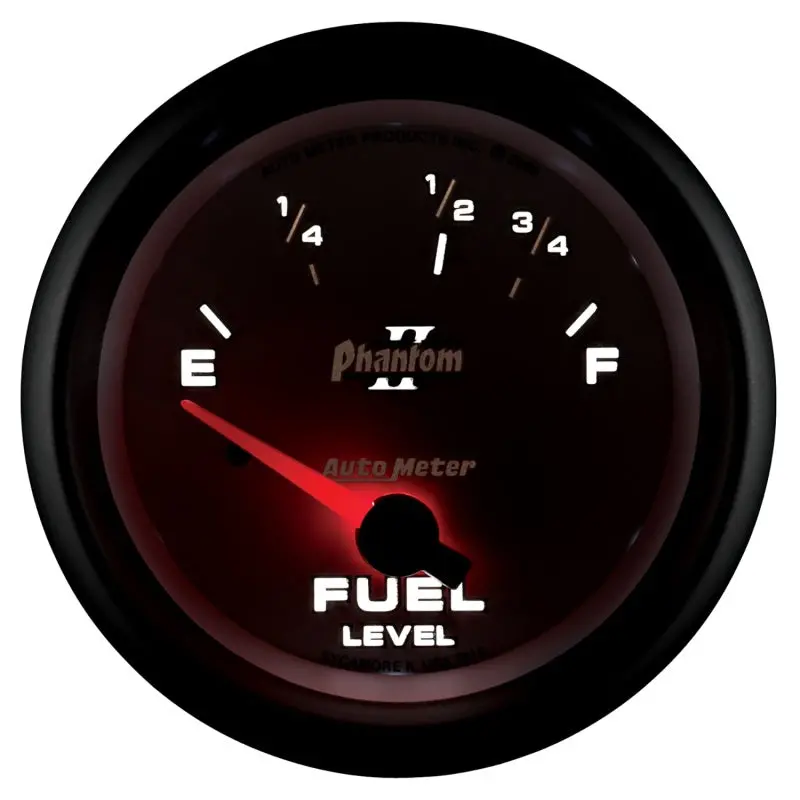 Autometer Phantom Ii Electric Fuel Level Gauge – 2-5/8" Dial, 73–10 Ohm Sending Range 2