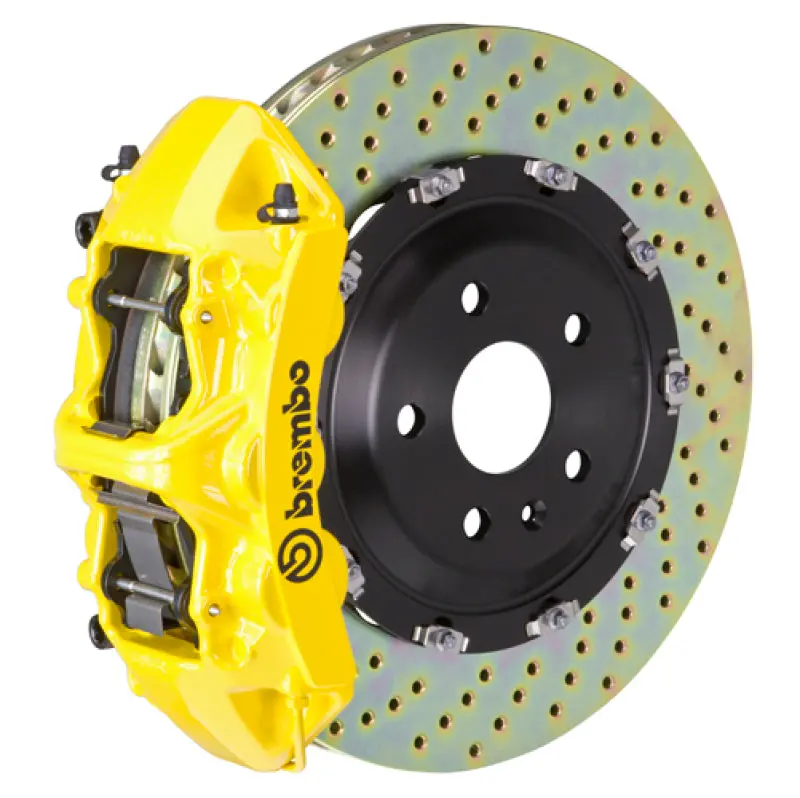Brembo Gt Big Brake Kit For 2006–2013 Corvette Z06 – Front 6-Piston Calipers With Drilled 380X34Mm Two-Piece Rotors 1