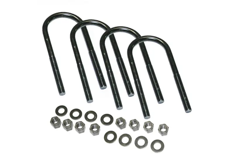 Superlift 5/8" X 3-3/8" X 8" Round U-Bolt Kit – 4-Pack With Mounting Hardware 1