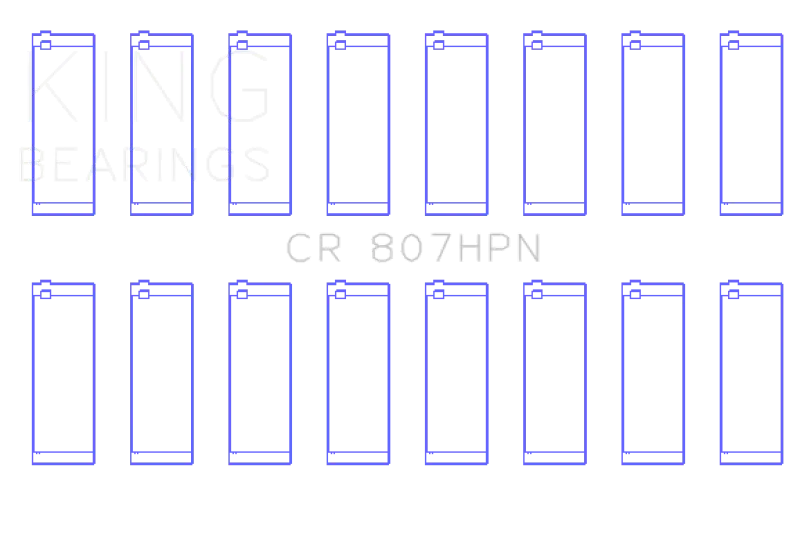 King Performance Rod Bearing Set For Chevy Ls1, Ls6, And Ls3 Engines (Size 011) 1