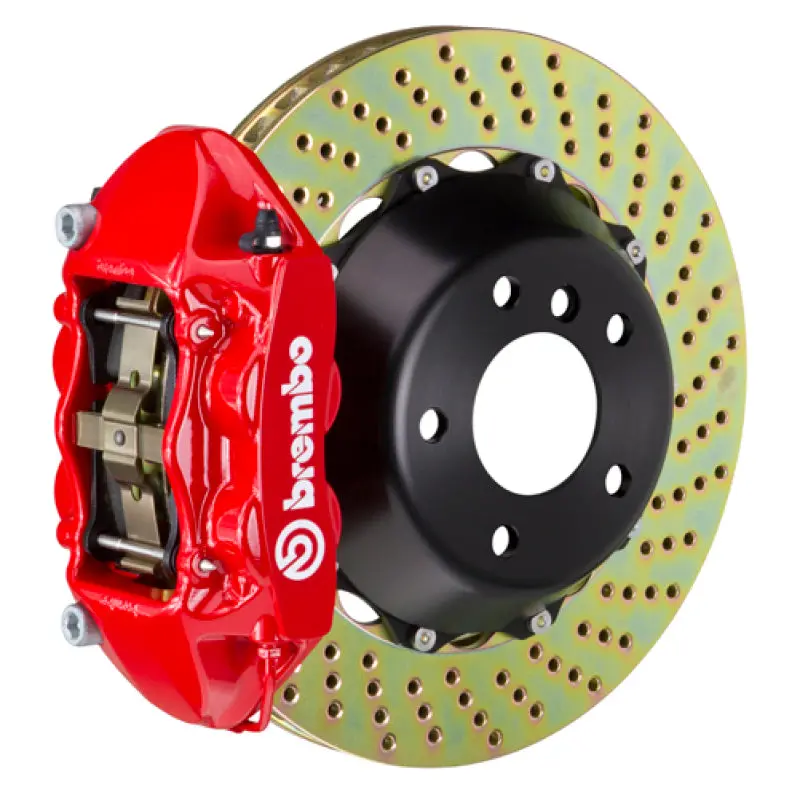 Brembo Gt Big Brake Kit For 2012–2014 Bmw 328I (Non-Xdrive / Non-M Sport) – Front, 4-Piston Calipers, 365X29Mm Drilled 2-Piece Rotors 1