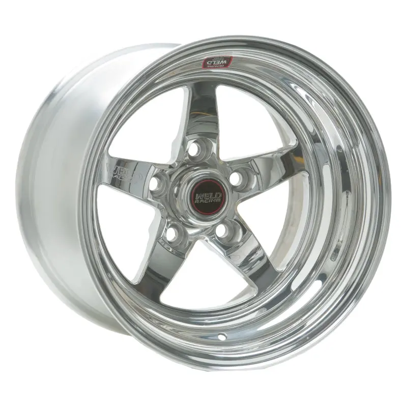 Weld S71 Polished Aluminum Wheel – 15X9.33", 5X4.75", 3.5" Backspace, Medium Pad Finish (Non-Beadlock) 1