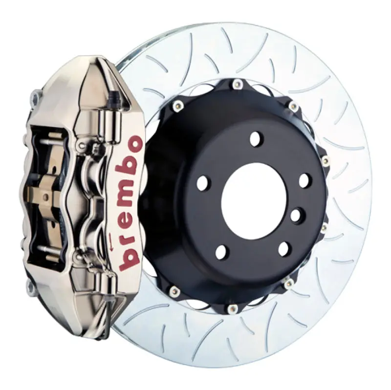 Brembo Gt-R Brake Kit For 2015–2018 Bmw M3 – Rear 4-Piston Calipers, 380X28Mm Two-Piece Slotted Rotors 1