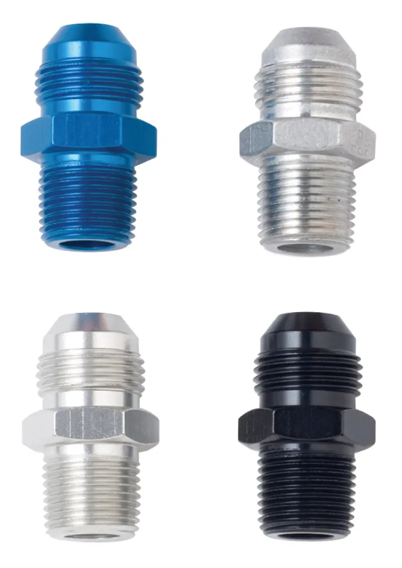 Fragola -8An To 3/8" Npt Straight Adapter – Chrome Finish 1