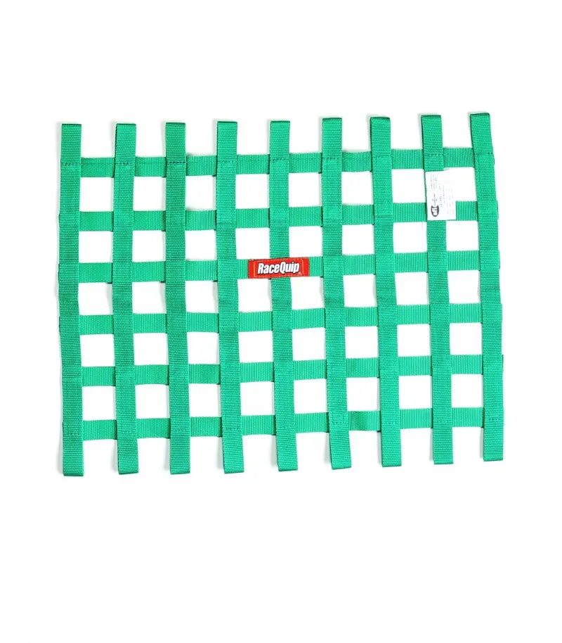 Racequip Sfi-Certified Green Ribbon Window Net For Racing Safety 1